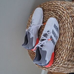 Adidas Mens Predator Freak 3 Indoor/Soccer White Shoes‎ Coral Accents S-7
